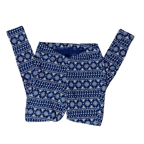 Torrid Navy White Printed Leggings Size 0 - Picture 4 of 7